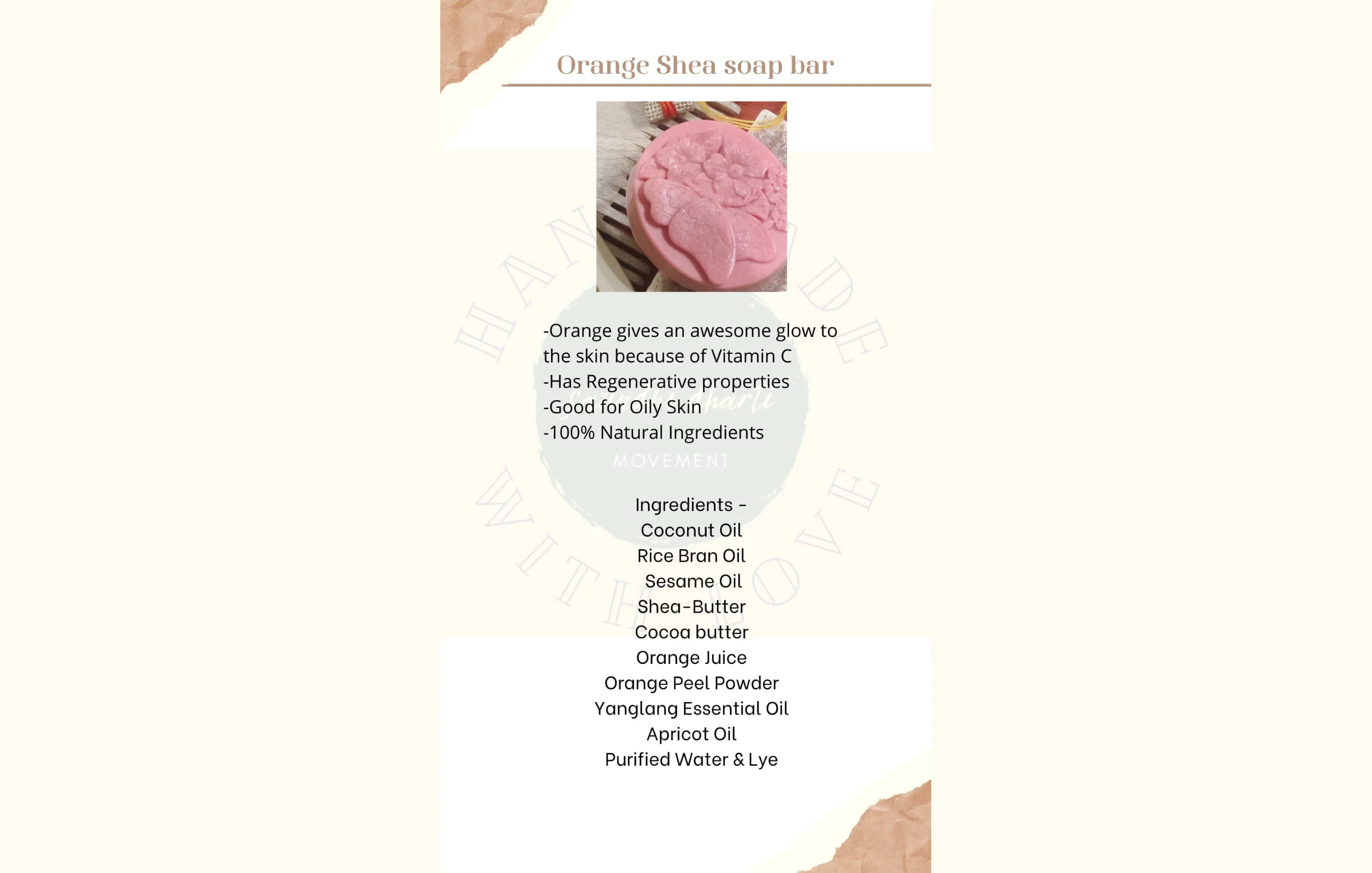 Orange Shea Soap Bar