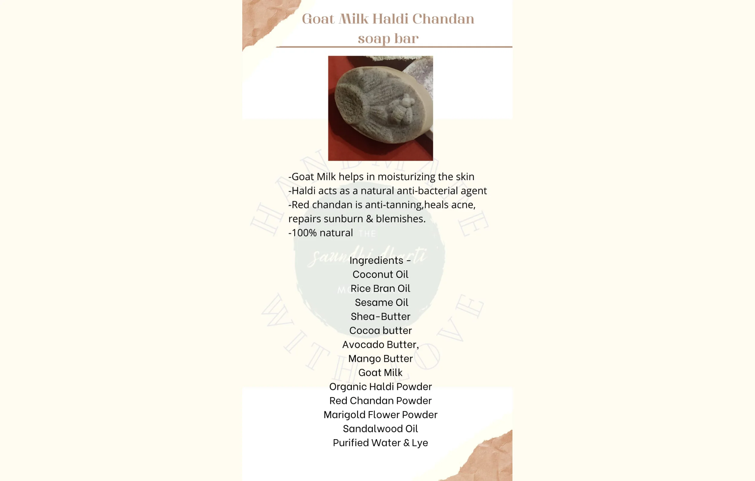 Goat Milk Haldi Chandan Soap Bar
